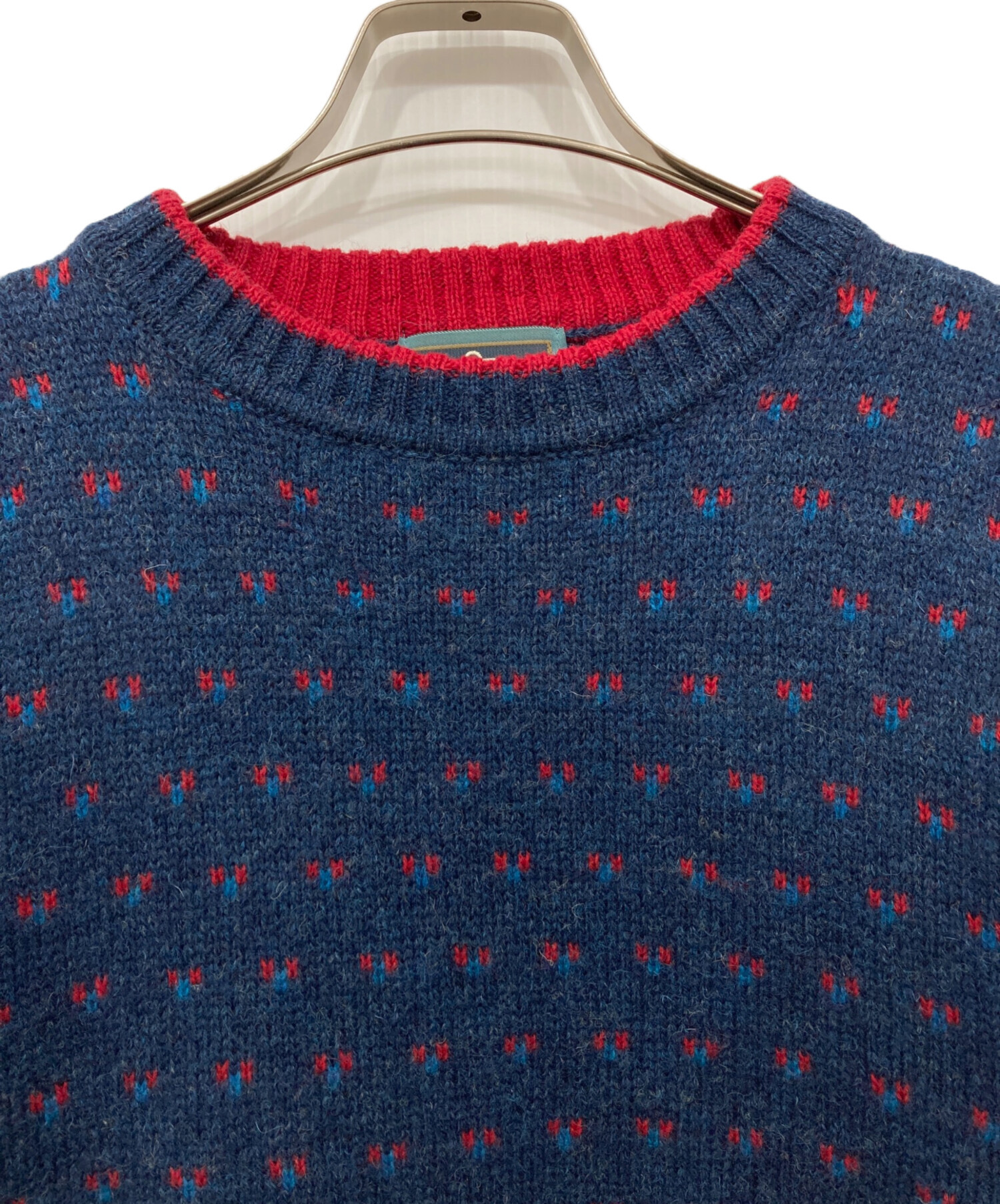 中古・古着通販】WOOLRICH (ウールリッチ) バーズアイニット ネイビー