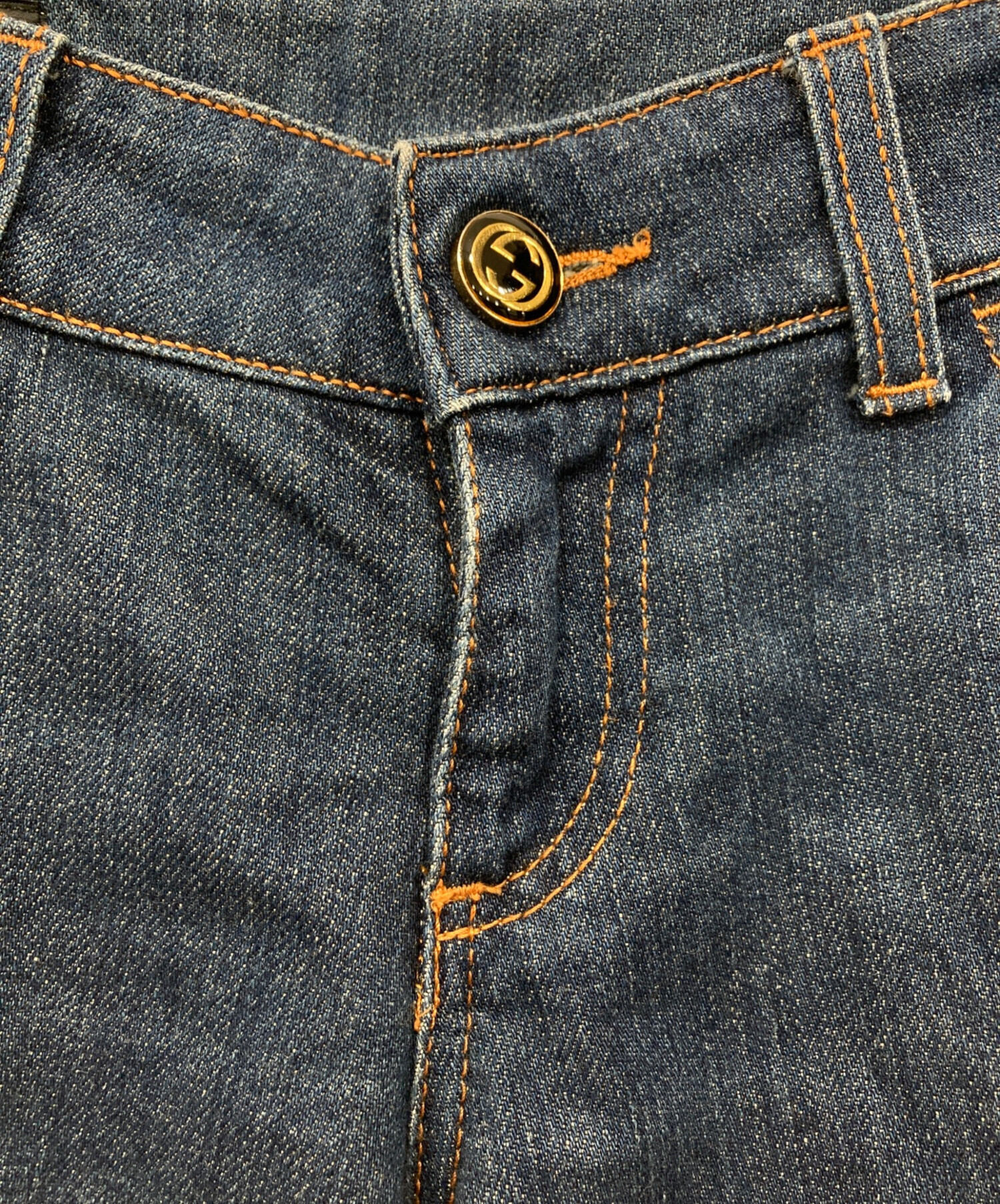 中古・古着通販】GUCCI (グッチ) フレアデニムパンツ インディゴ