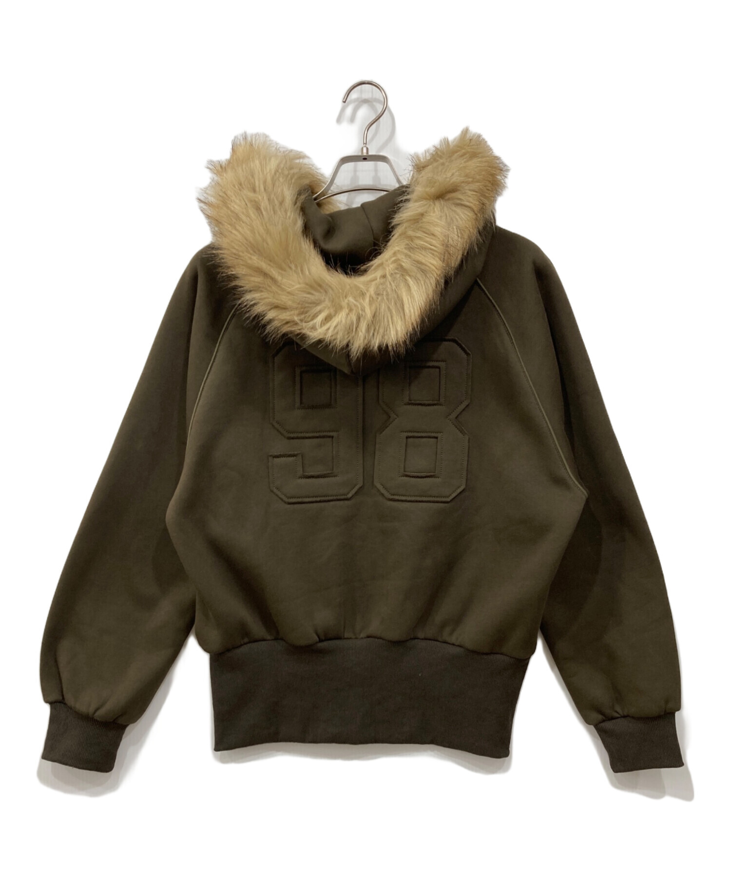 中古・古着通販】HTH (エイチティーエイチ) volume fur zip hoodie