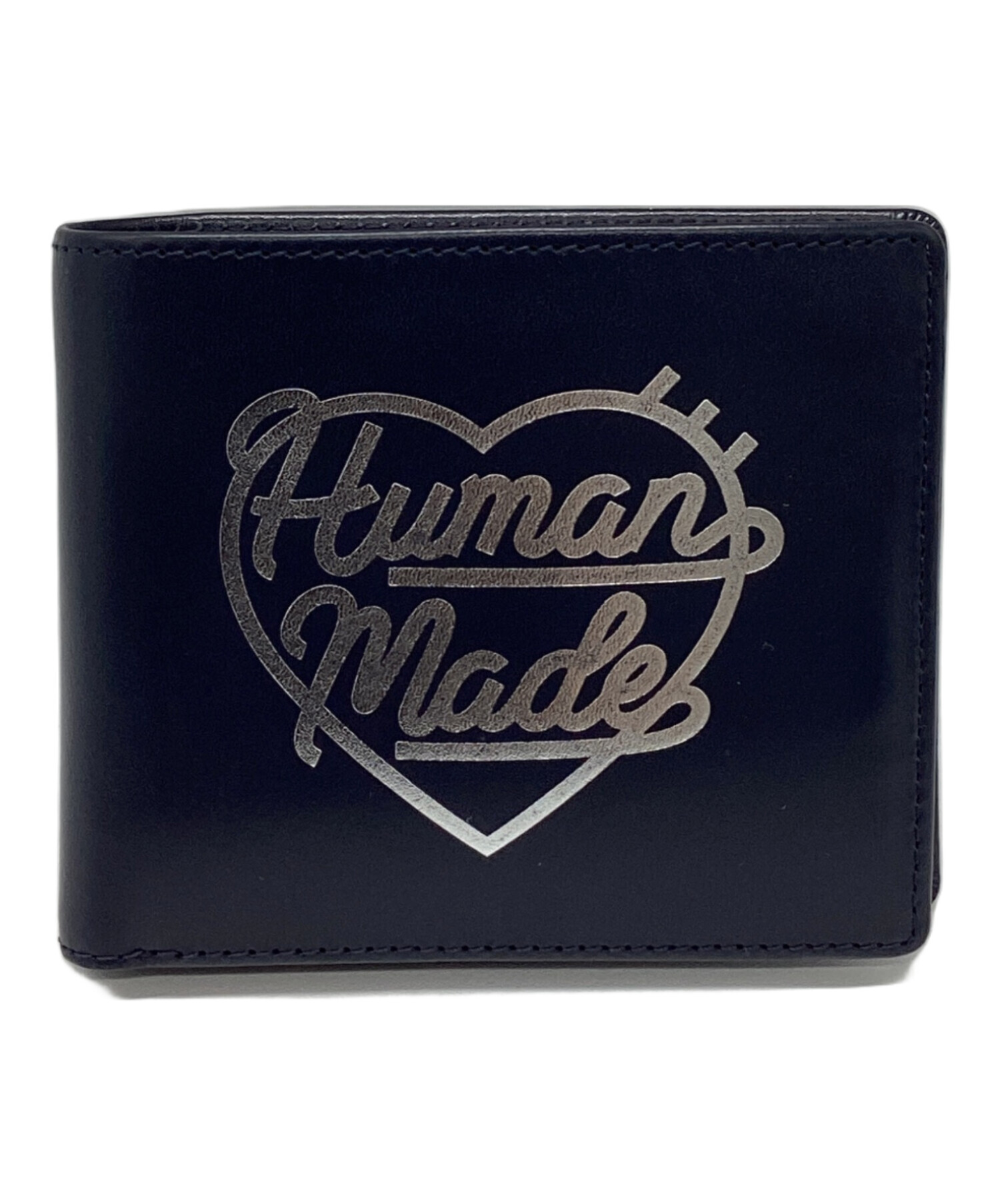 ヒューマンメイド　財布 中古・古着通販】HUMAN MADE (ヒューマンメイド) 2つ折り財布 ネイビー