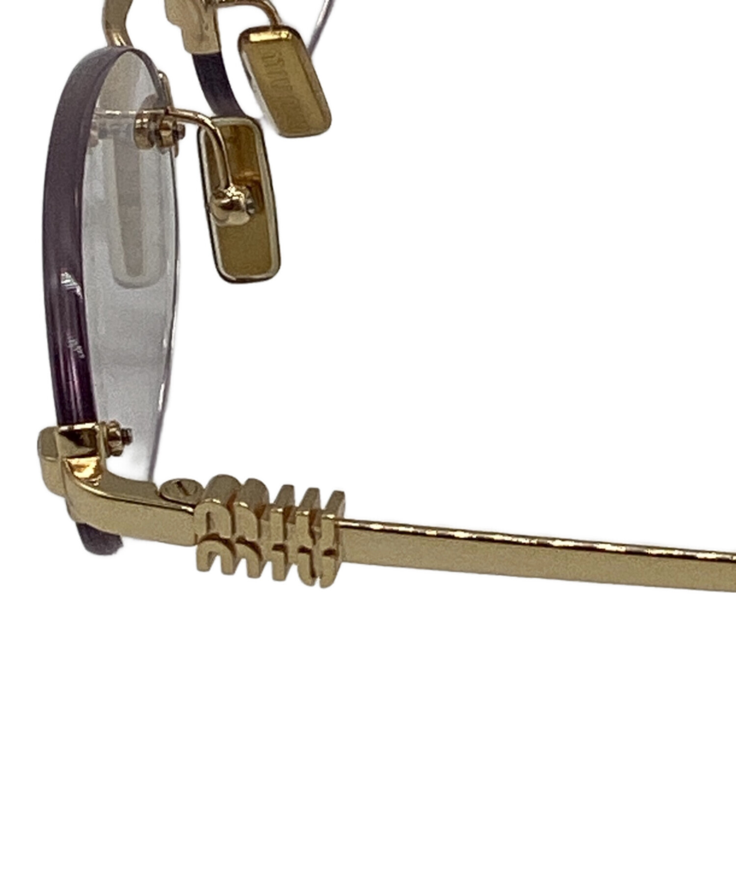 ミュウ様オーダー 中古・古着通販】MIU MIU (ミュウミュウ) オーバル型 リムレス