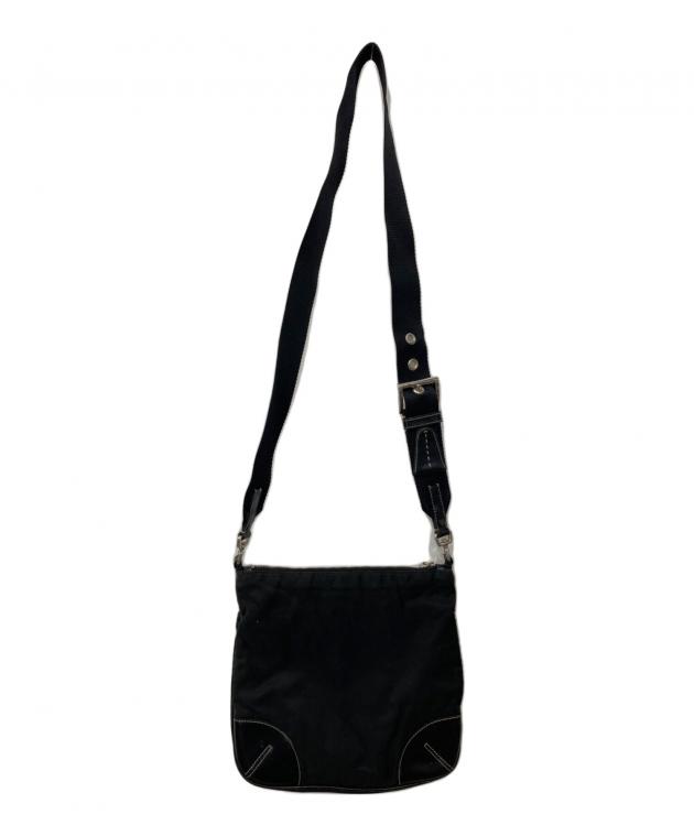 中古・古着通販】PRADA (プラダ) ナイロンショルダーバッグ ブラック