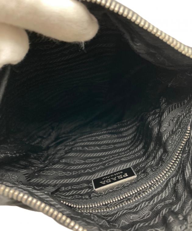 中古・古着通販】PRADA (プラダ) ナイロンショルダーバッグ ブラック