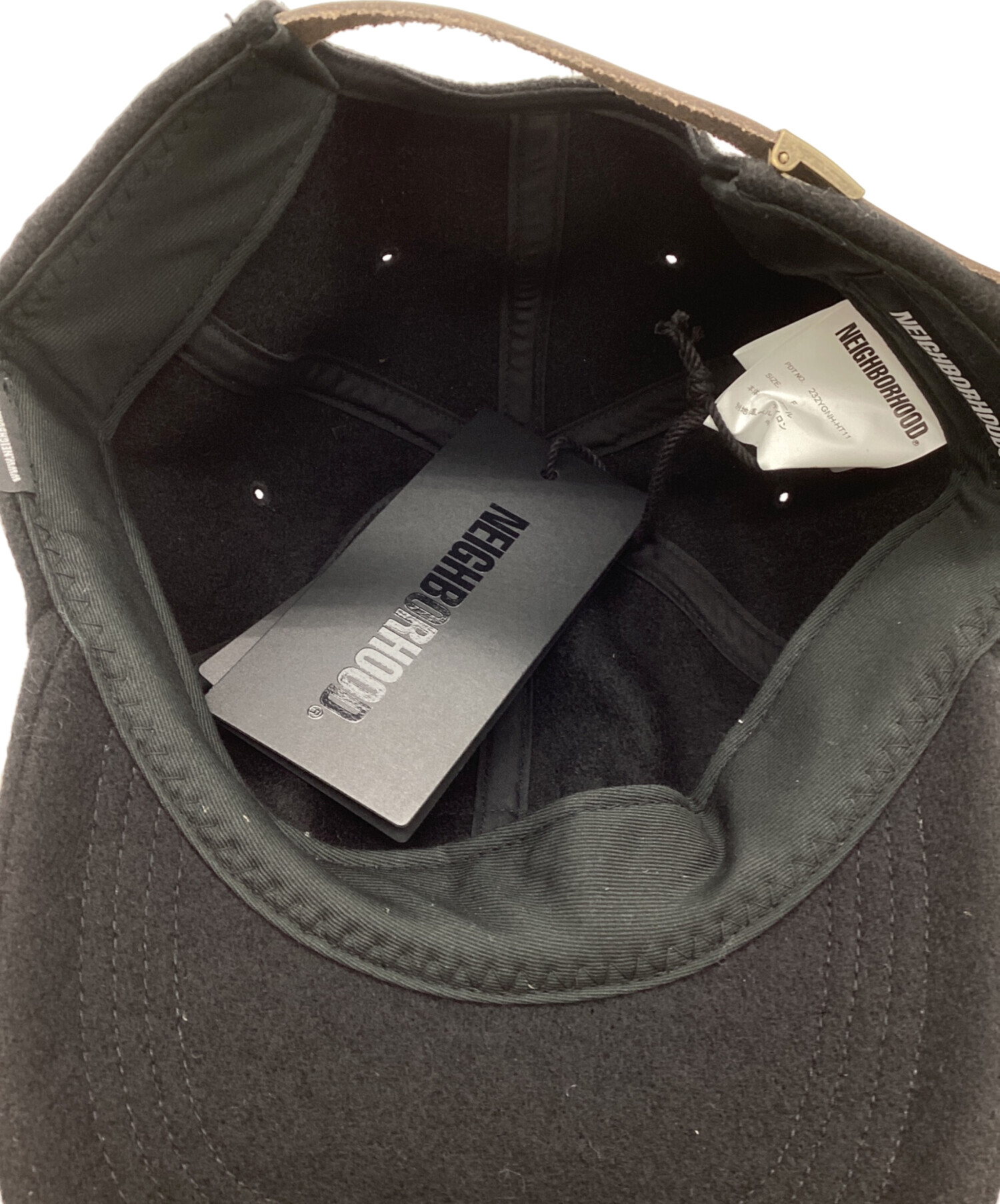 中古・古着通販】NEIGHBORHOOD (ネイバーフッド) キャップ ブラック
