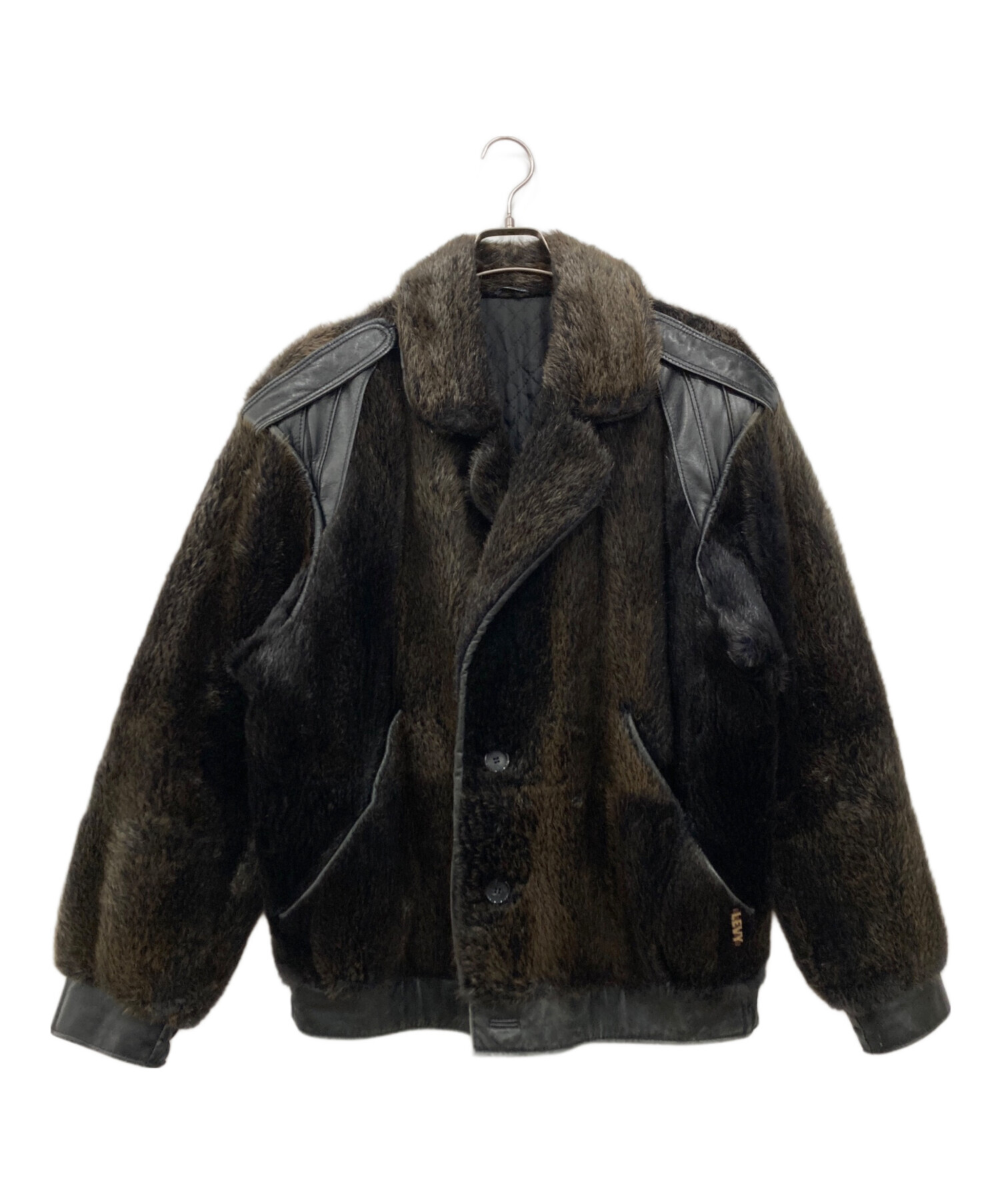 中古・古着通販】LEVY monsieur (レヴィ ムッシュ) レザー切り替え