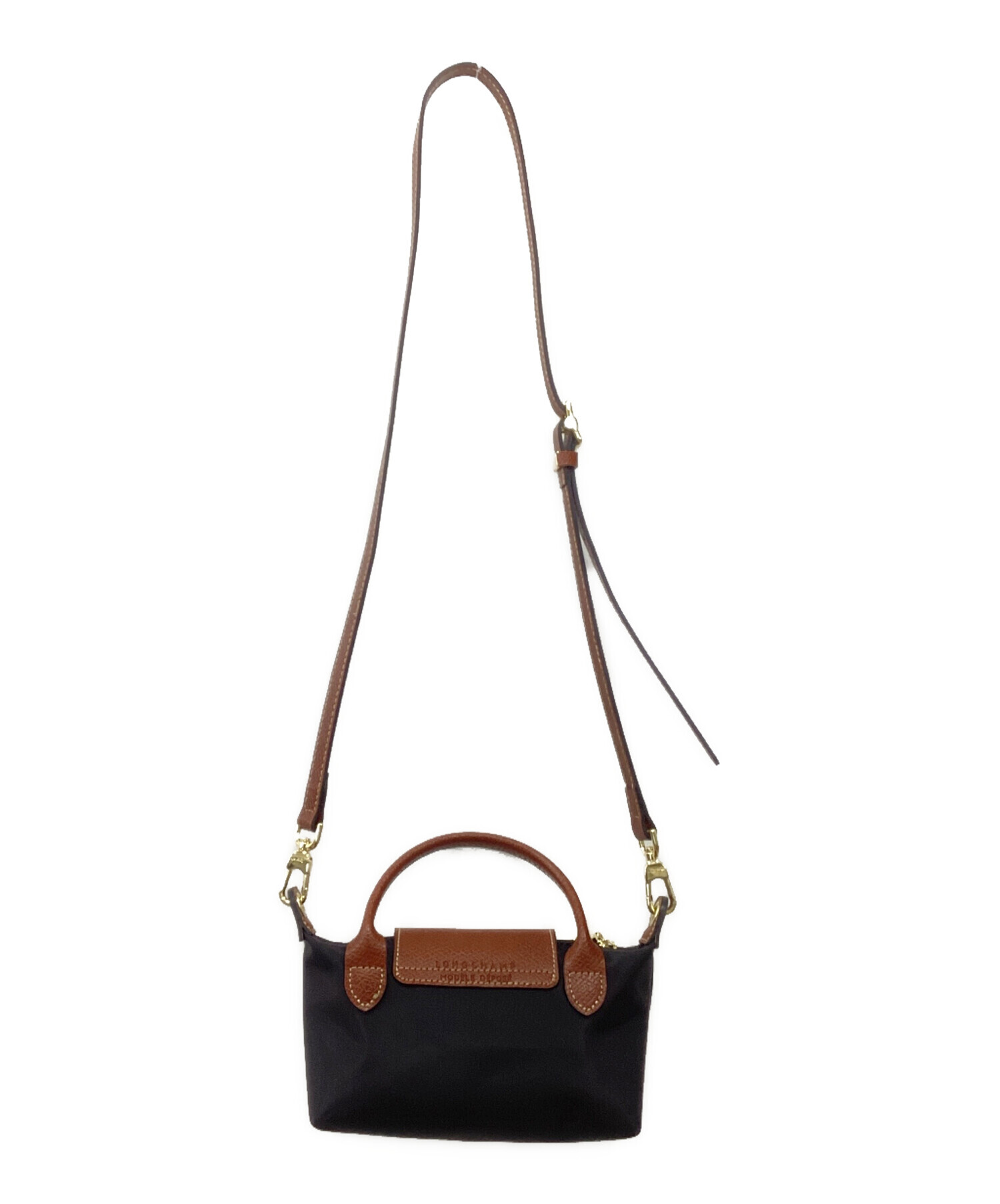 LONGCHAMP ロンシャン ショルダーバッグ  茶 【古着】【中古】【送料無料】 中古・古着通販】LONGCHAMP (ロンシャン) ショルダーバッグ ベージュ