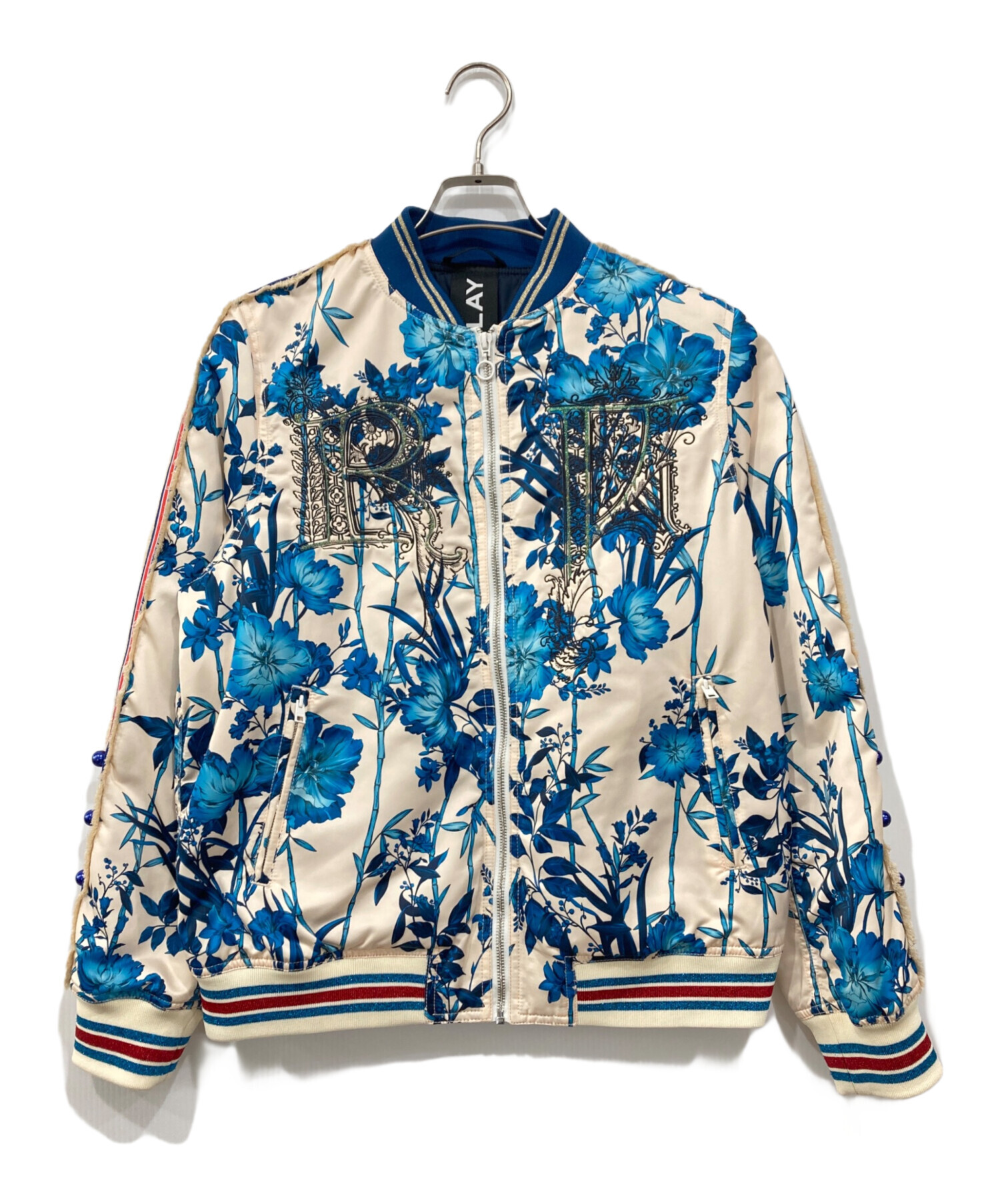 中古・古着通販】REPLAY (リプレイ) ALL Over Print Poly Satin Jacket 