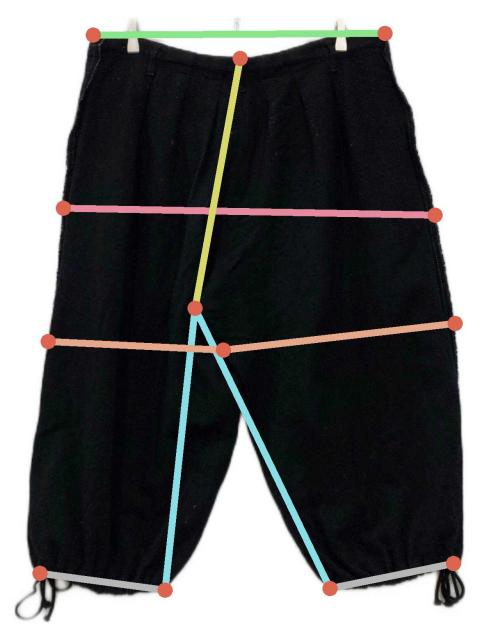 中古・古着通販】GROUND Y (グラウンドワイ) バルーンパンツ ブラック