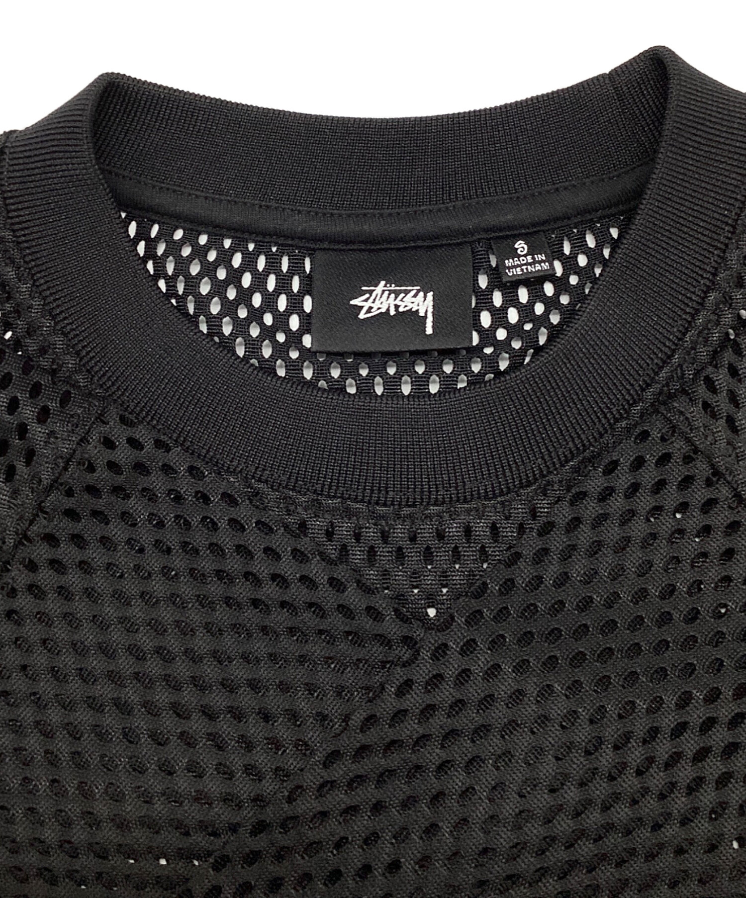 中古・古着通販】stussy (ステューシー) メッシュTシャツ ブラック