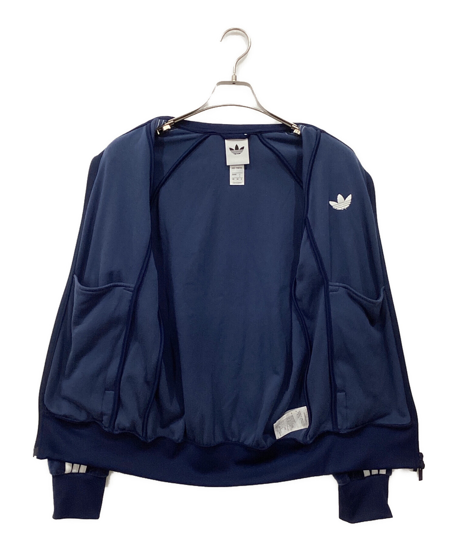 中古・古着通販】adidas (アディダス) ベロア トラックトップ ネイビー