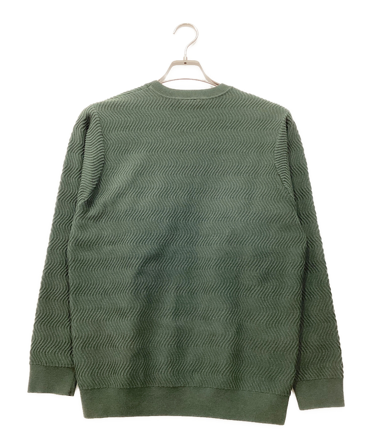 中古・古着通販】Dime (ダイム) Wave Knit Sweater グリーン サイズ:S