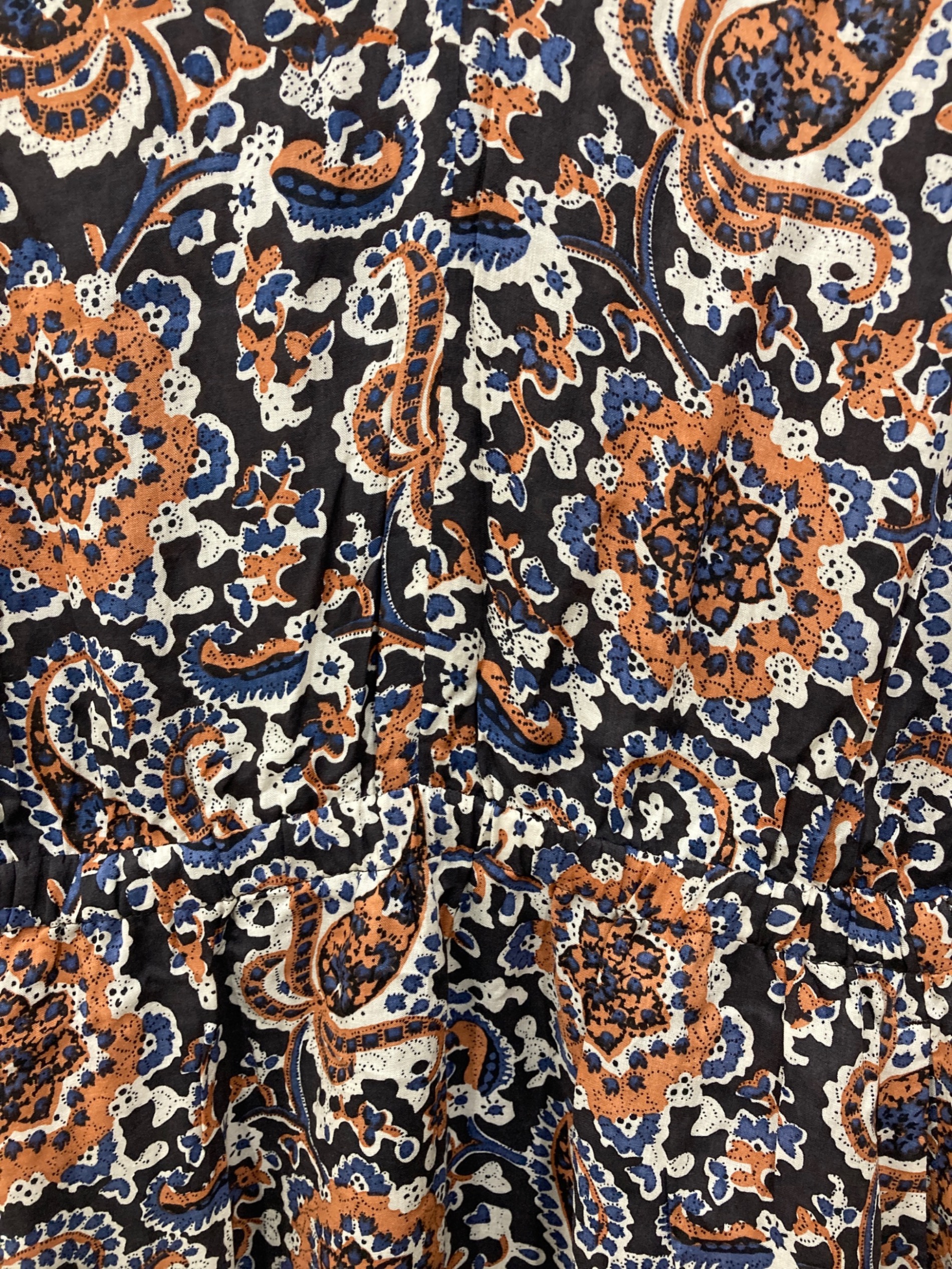 中古・古着通販】SOULEIADO (ソレイアード) レーヨンプリント Vネック