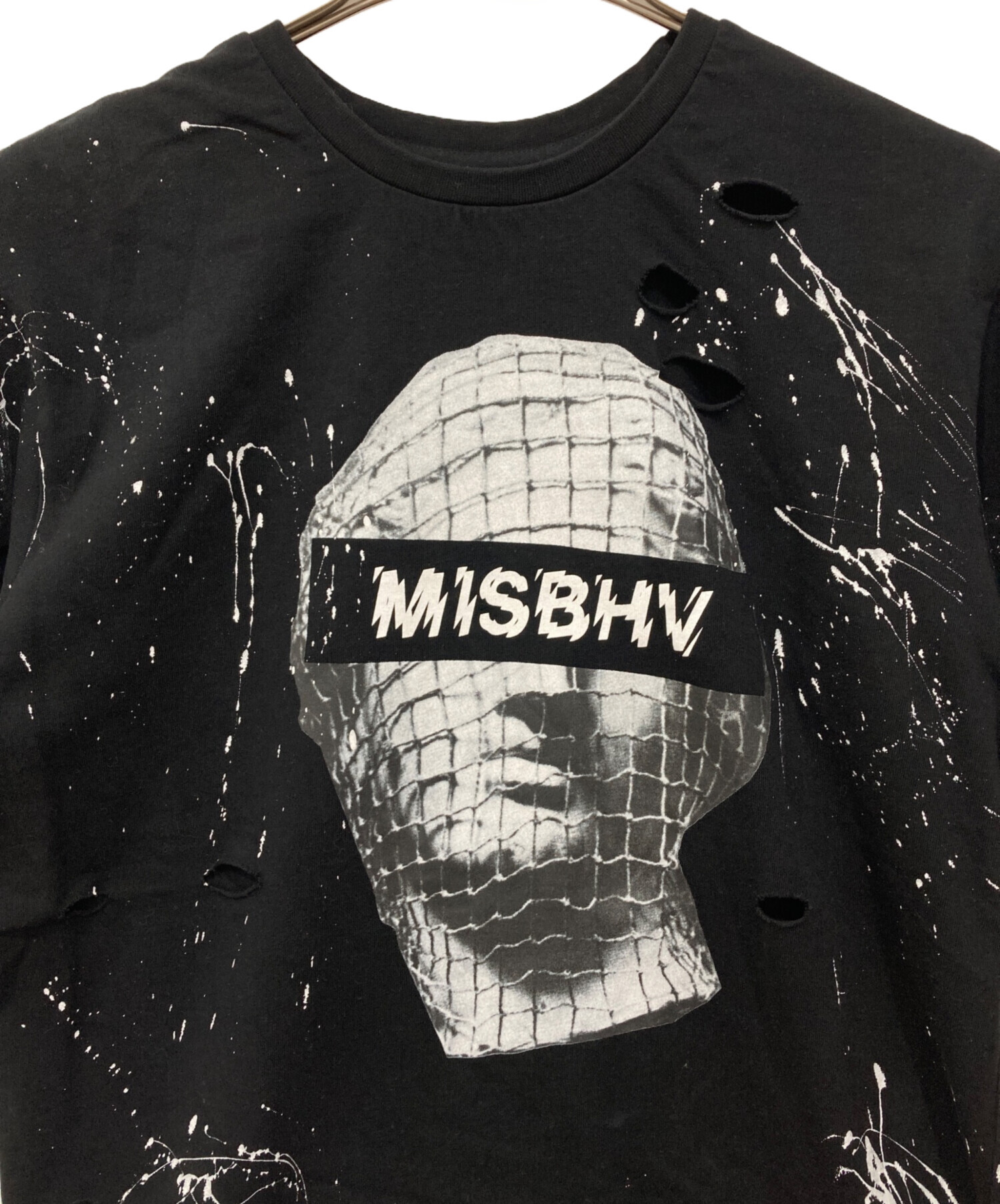 中古・古着通販】MISBHV (ミスビヘイブ) ダメージ 加工 ペイントT