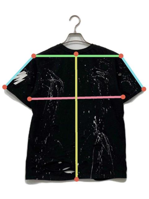 中古・古着通販】MISBHV (ミスビヘイブ) ダメージ 加工 ペイントT