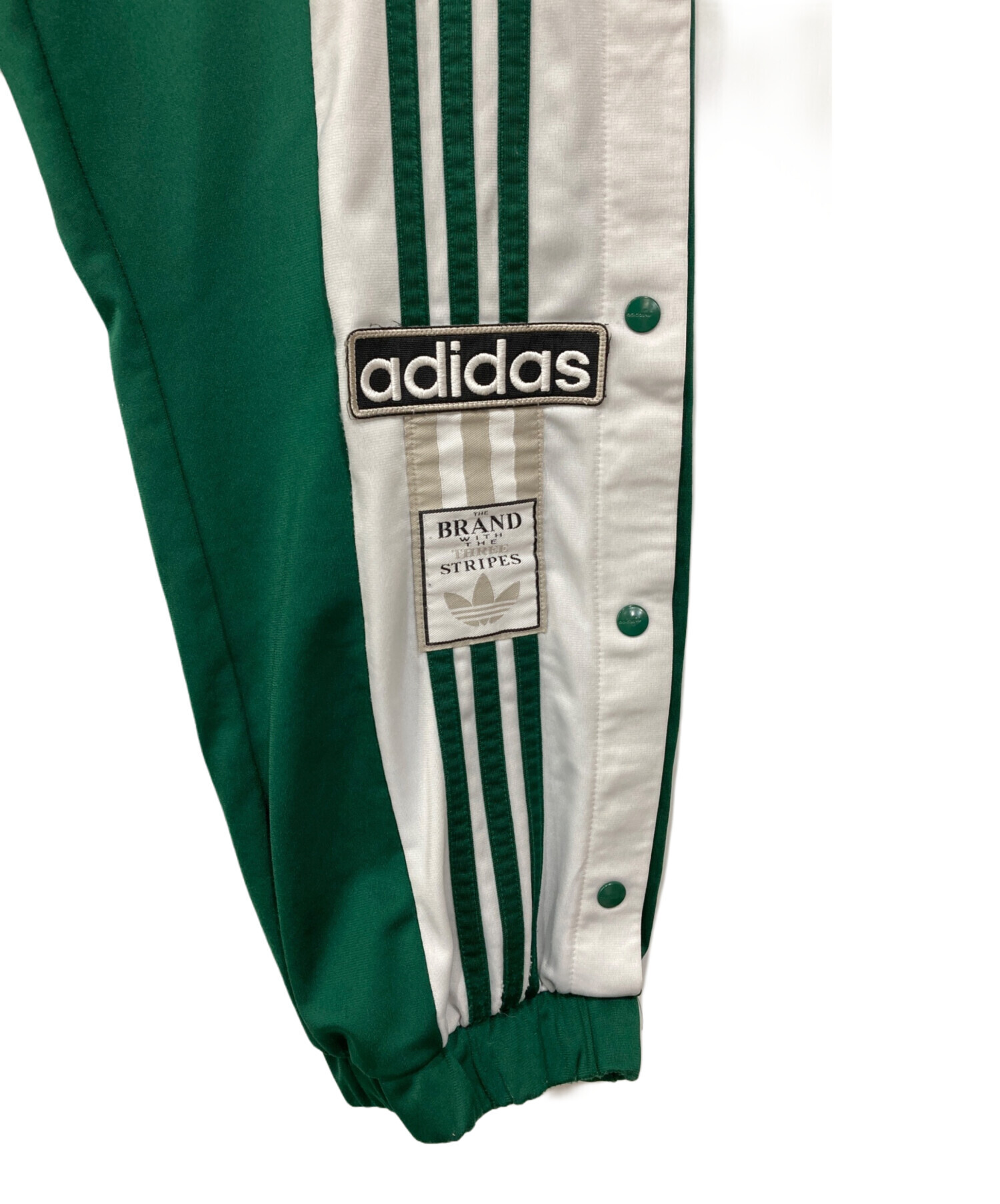 古着  アディダス トラックパンツ トレフォイルロゴグリーン XXL 中古・古着通販】adidas (アディダス) トラックパンツ グリーン サイズ