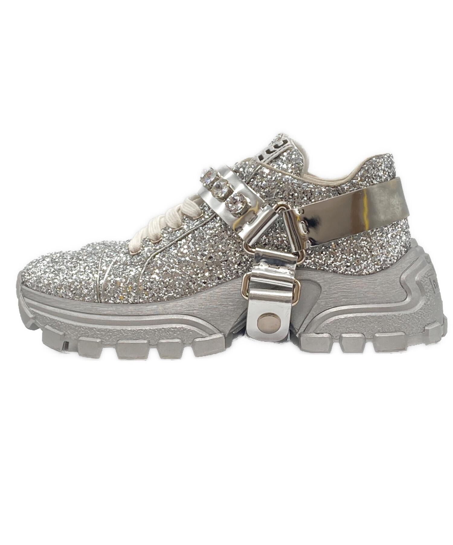 中古・古着通販】MIU MIU (ミュウミュウ) ラメグリッター ビジュー