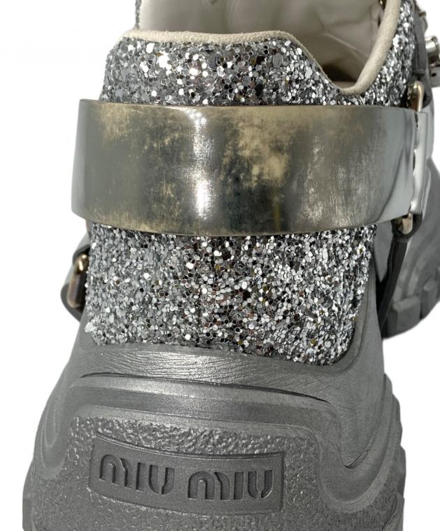 中古・古着通販】MIU MIU (ミュウミュウ) ラメグリッター ビジュー