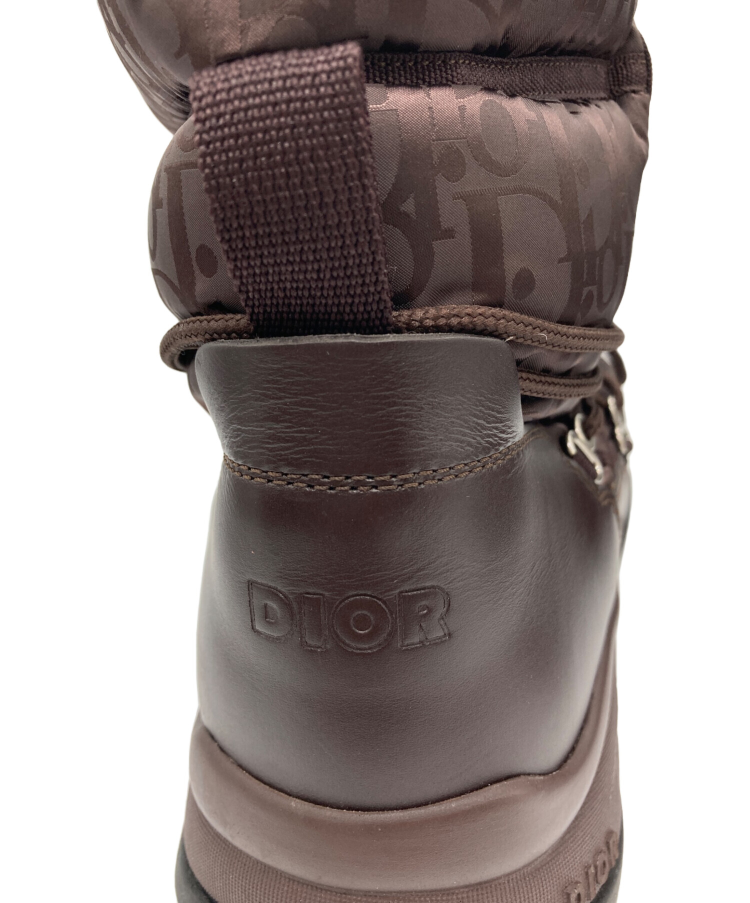 中古・古着通販】Dior (ディオール) スノーアンクルブーツ ブラウン