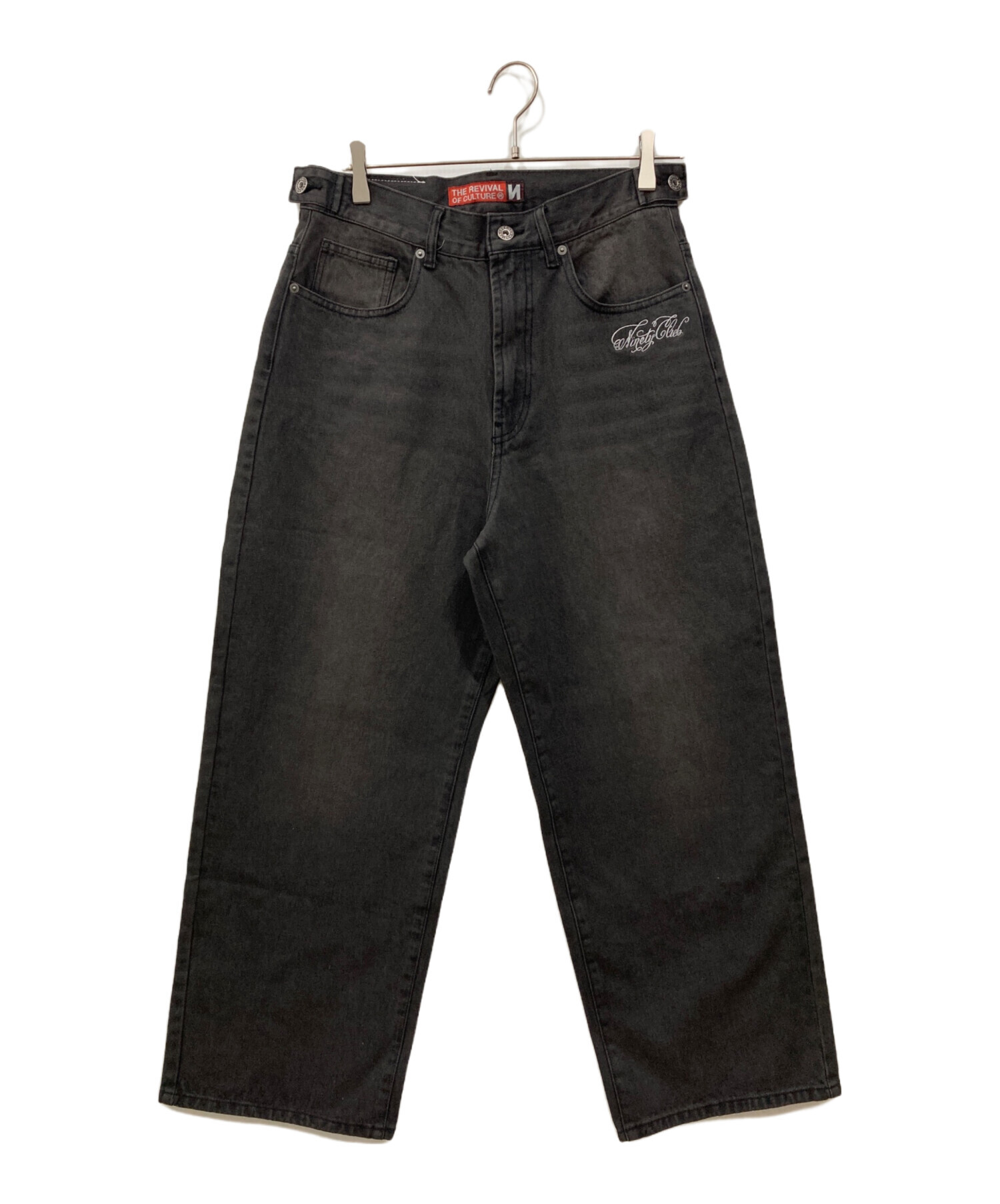 9090 デニム 黒 中古・古着通販】9090 (9090) デニムパンツ ブラック サイズ:M