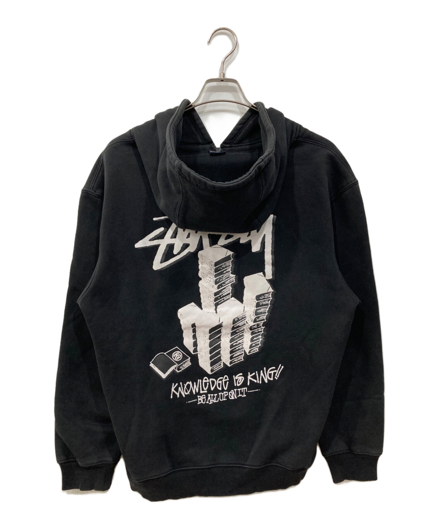 OLD STUSSY Ｌサイズ　美品　ジップパーカー 中古・古着通販】stussy (ステューシー) ジップパーカー ブラック