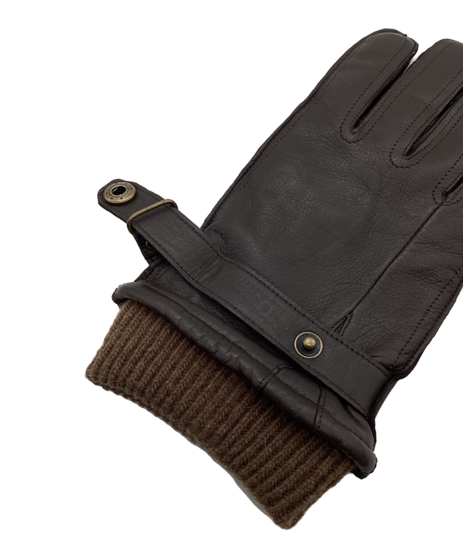 中古・古着通販】Dents (デンツ) レザーグローブ ブラウン サイズ:M