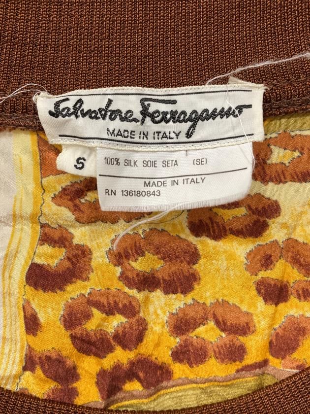 サルバトーレフェラガモのシルクとコットンのブラウス.サイズL 中古・古着通販】Salvatore Ferragamo (サルヴァトーレ フェラガモ