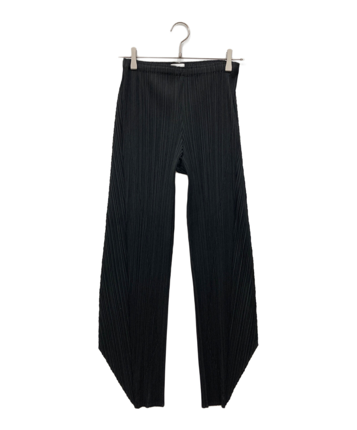 PLEATS PLEASE プリーツガウチョパンツ 中古・古着通販】PLEATS PLEASE (プリーツプリーズ) 裾変形プリーツ