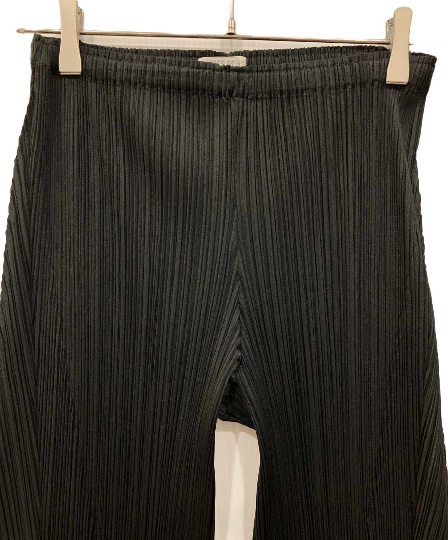 【美品】プリーツプリーズ 変形 裾デザイン プリーツパンツ 黒 1 中古・古着通販】PLEATS PLEASE (プリーツプリーズ) 裾変形プリーツ