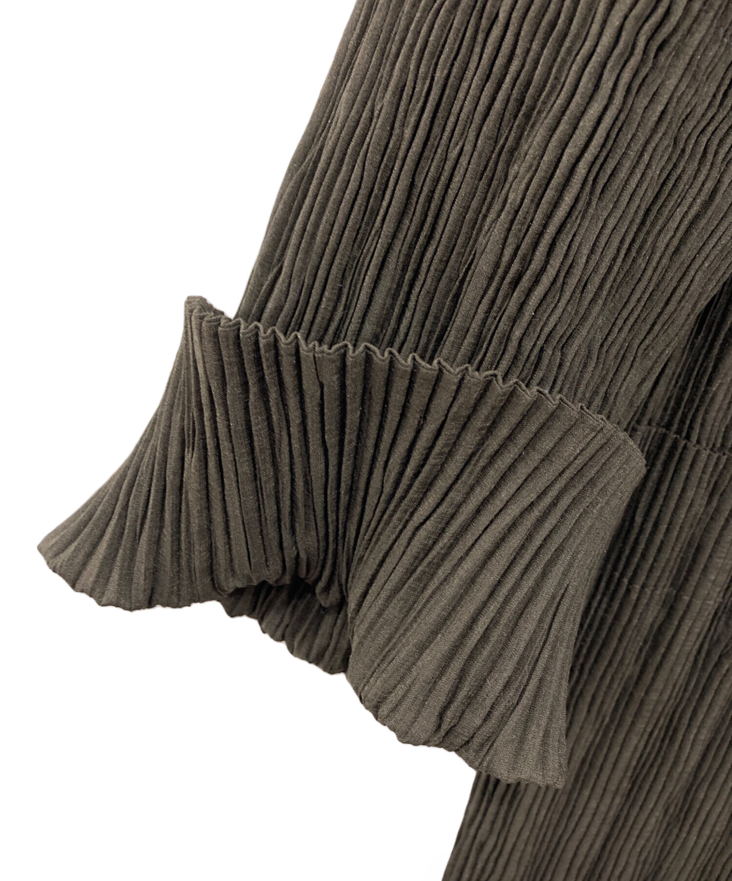 中古・古着通販】ISSEY MIYAKE (イッセイミヤケ) ノーカラープリーツ 