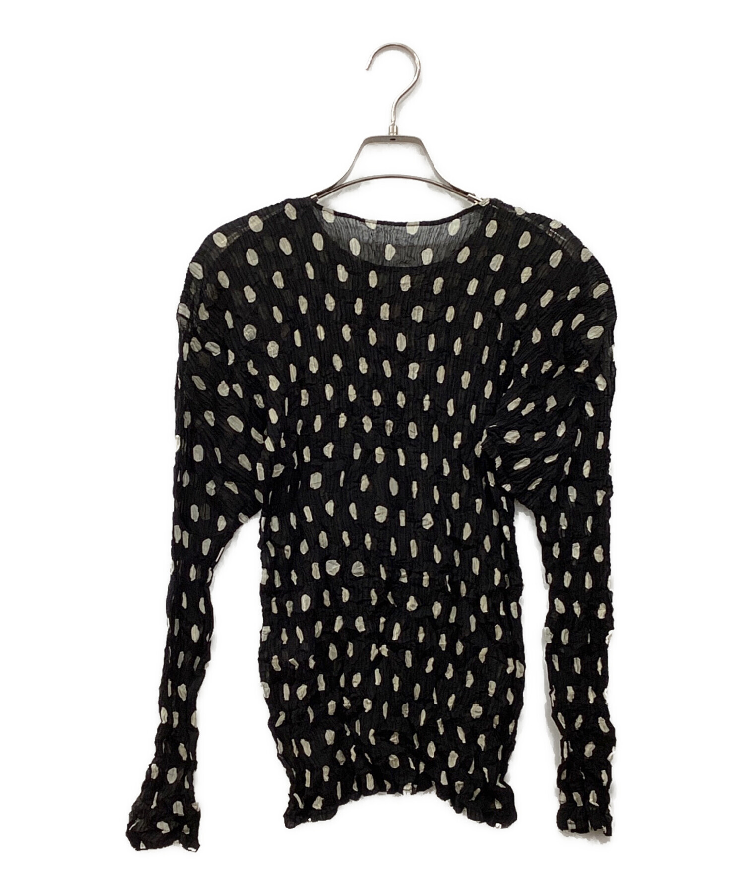 ISSEY MIYAKE イッセイミヤケ/ブラウス/フリー/レディースインナー/Aランク/82【中古】 中古・古着通販】ISSEY MIYAKE (イッセイミヤケ) ドットプリーツ