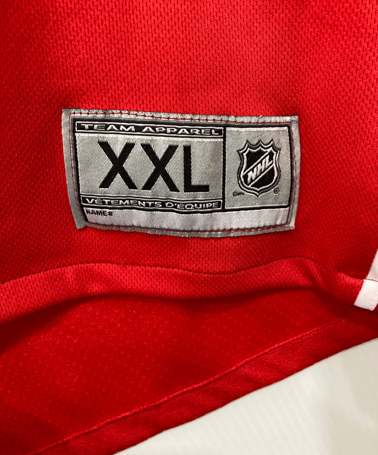 中古・古着通販】NHL (エヌエイチエル) ホッケーシャツ レッド サイズ