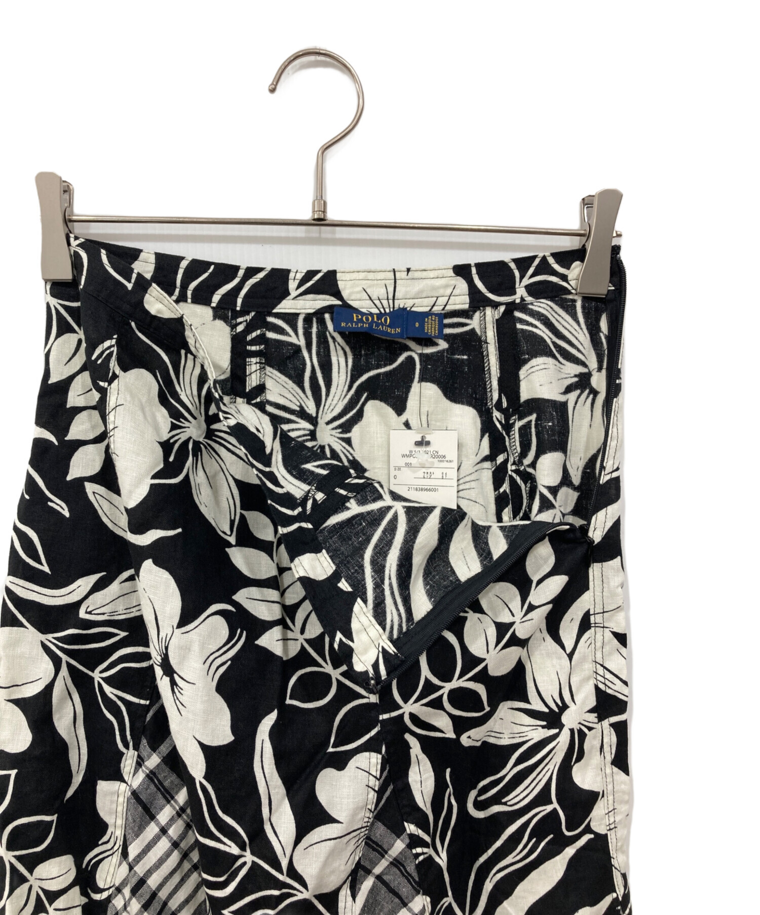 N*n様 デッドストック 黒白 レーヨン ralph lauren ハワイアン 中古・古着通販】POLO RALPH LAUREN (ポロ・ラルフローレン) パネルド