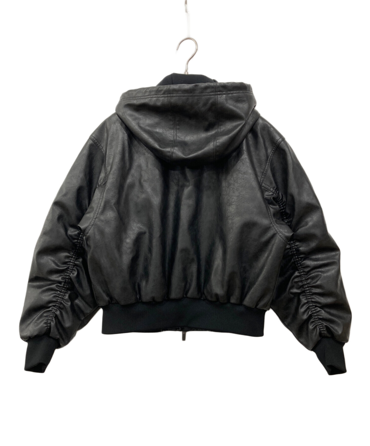 adidas フェイクレザージャケット Mサイズ相当 adidas アディダス フェイクレザージャケット Mサイズ 希少