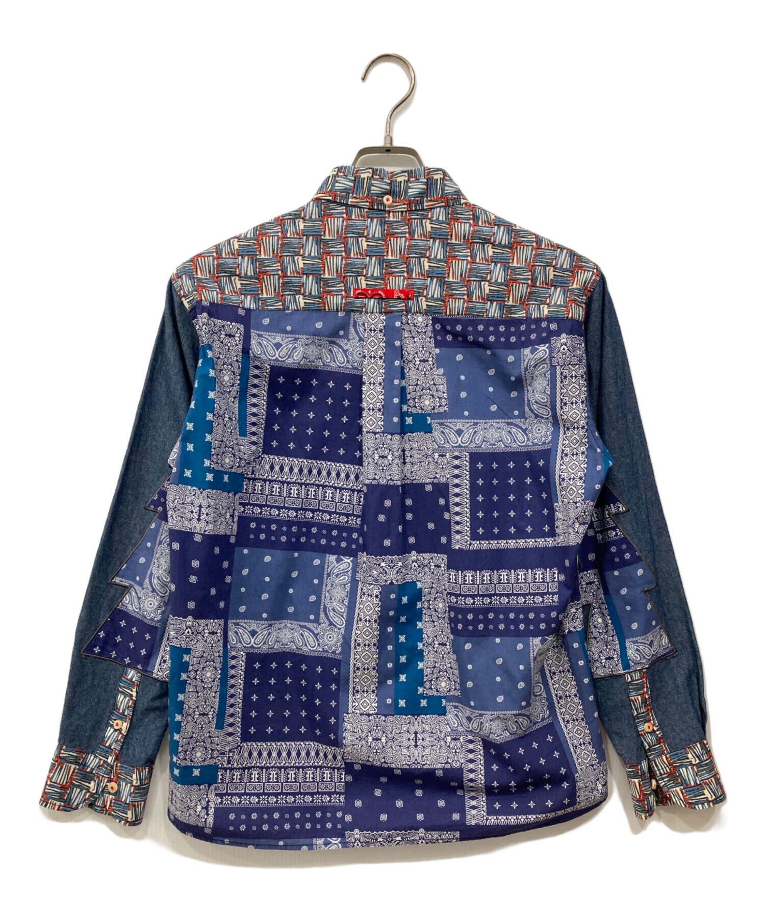 〈美品〉KAWATANI SHIRT 河谷シャツ【M】総柄半袖シャツ 中古・古着通販】KAWATANI SHIRT (カワタニシャツ) 総柄シャツ ブルー