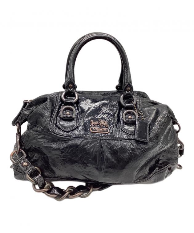 ☆未使用品☆COACH メイ 2WAY ショルダーバッグ レザー ブラック 中古・古着通販】COACH (コーチ) ショルダーバッグ ブラック｜ブランド