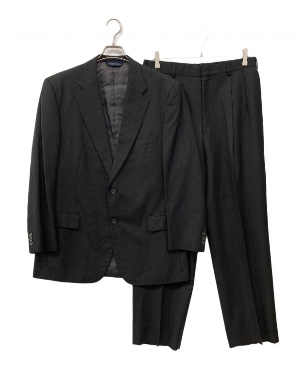 Brooks Brothers 2Bスーツ 黒グレー 38W セットアップ XL 美品 ブルックスブラザーズ 2Bセットアップスーツ メンズ SIZE (S