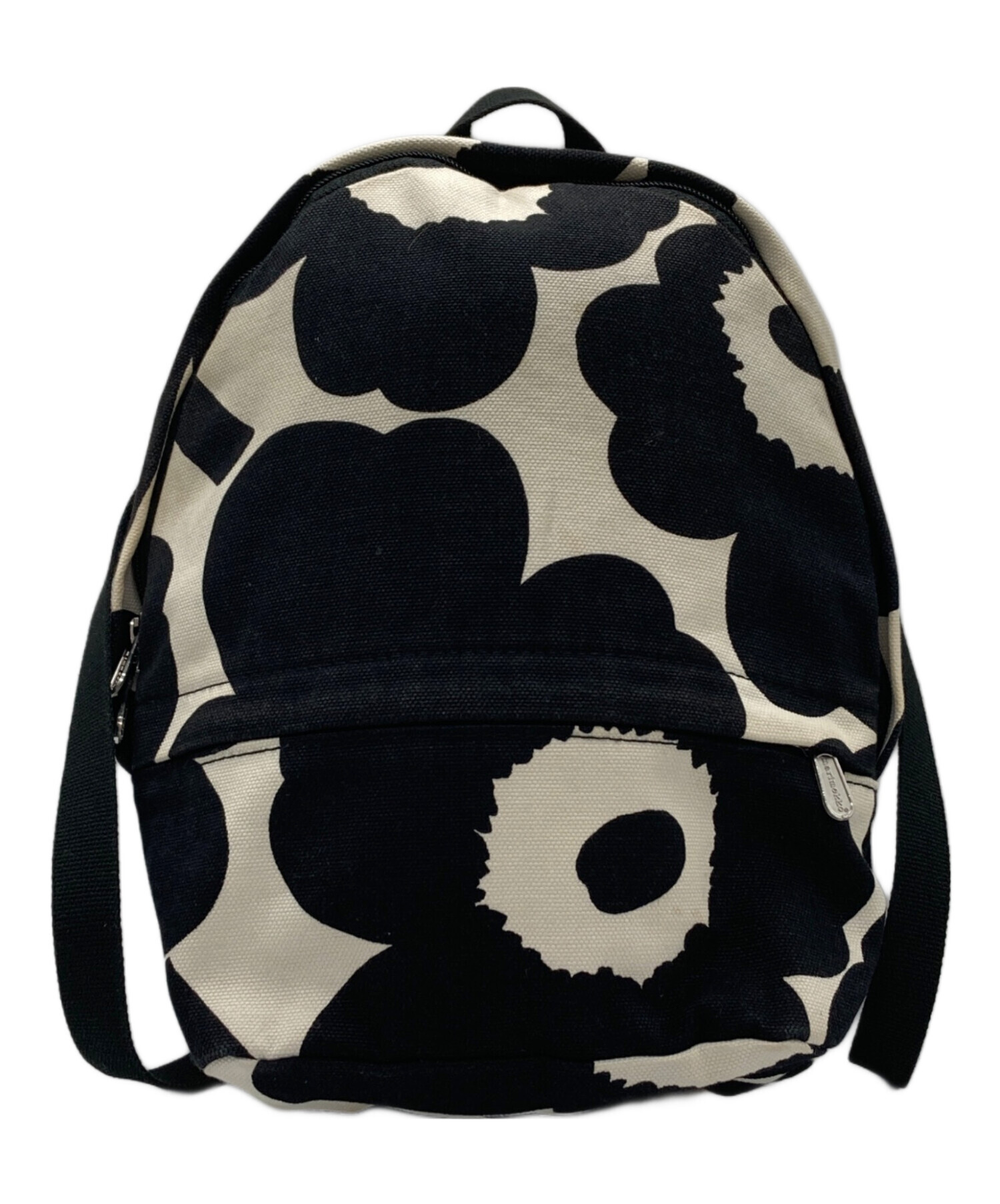マリメッコ　キーリング付き　ブラックミニリュック 中古・古着通販】marimekko (マリメッコ) MINI EIRA ウニッコ リュック