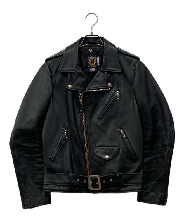 Schott レザー ダブルライダースジャケット Tall 36 USA製 中古・古着通販】Schott (ショット) ダブルライダースジャケット