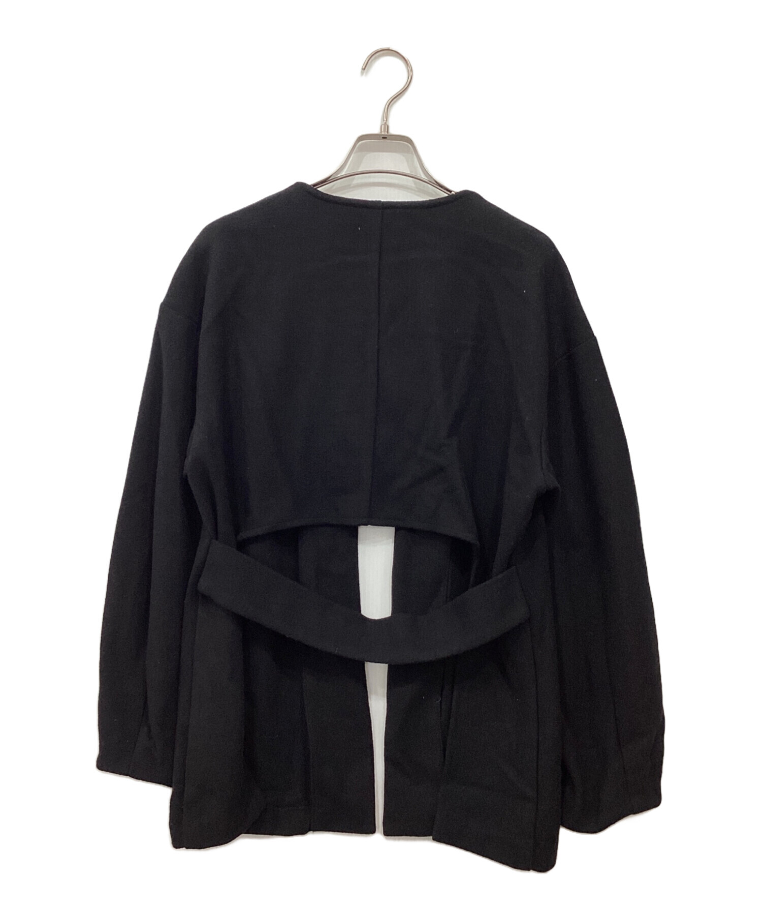 中古・古着通販】Eaphi (エフィ) CURVE CUT LINE JACKET ブラック