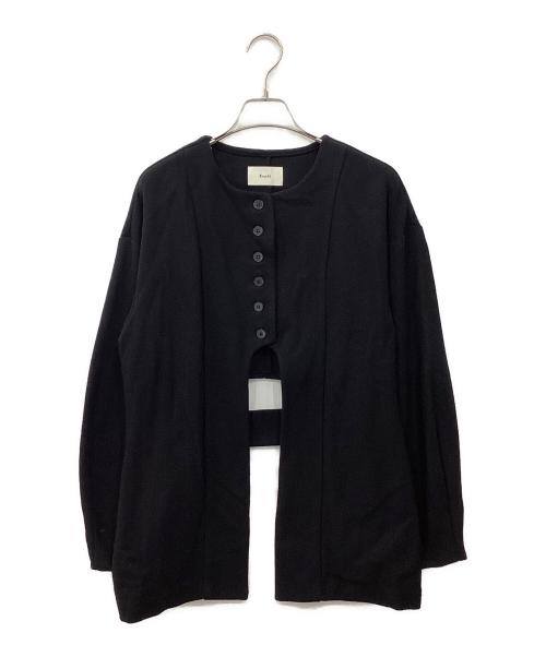 中古・古着通販】Eaphi (エフィ) CURVE CUT LINE JACKET ブラック