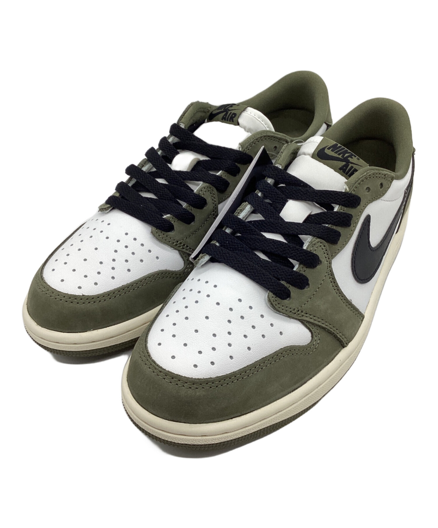 中古・古着通販】NIKE (ナイキ) スニーカー カーキ×ホワイト サイズ 