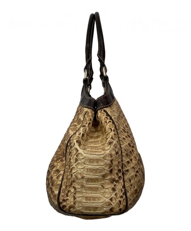 中古・古着通販】GUCCI (グッチ) スーキートートバッグ ブラウン