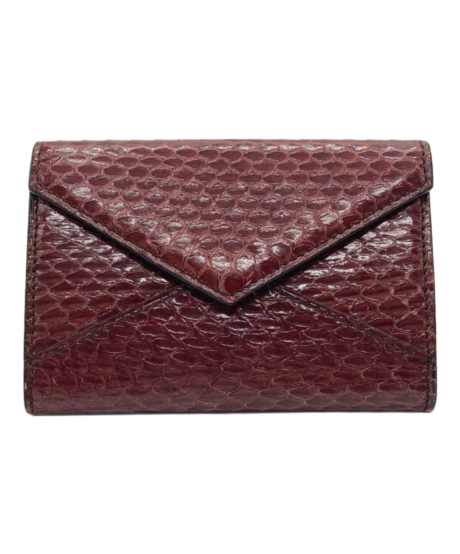 中古・古着通販】Cartier (カルティエ) パイソンカードケース レッド 