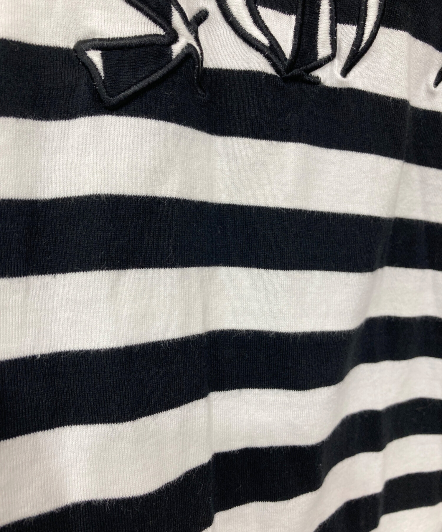中古・古着通販】SUPREME (シュプリーム) ボーダーTシャツ ブラック