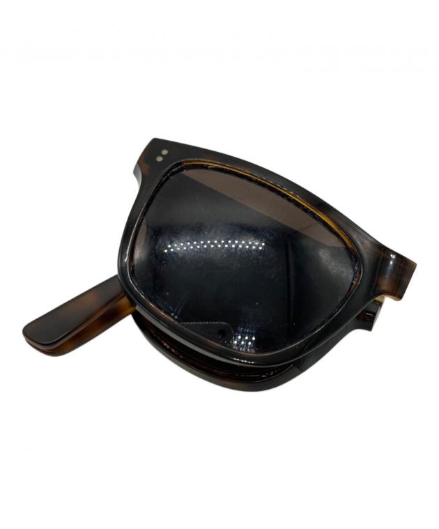 BURBERRY ブラウン オーバーサイズ サングラス 中古・古着通販】BURBERRY (バーバリー) 折りたたみサングラス