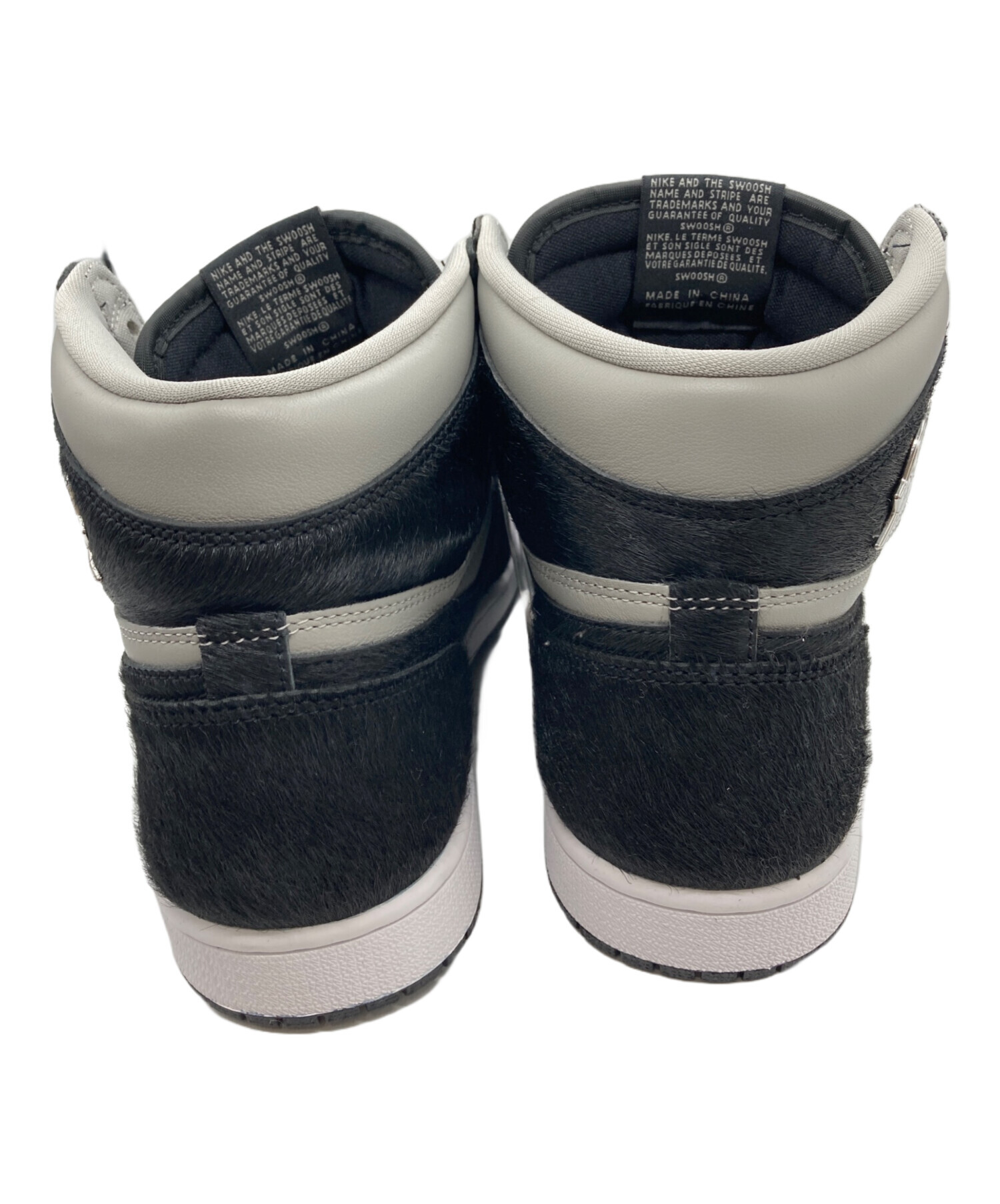 中古・古着通販】NIKE (ナイキ) ハイカットスニーカー グレー×ブラック