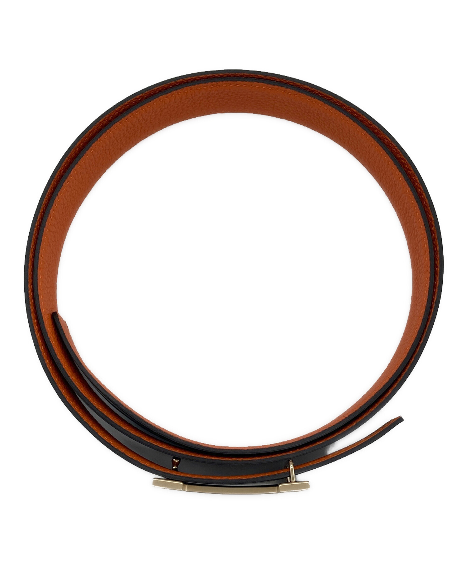 HERMES  エルメス/サッシュベルト/Aランク/37【中古】 中古・古着通販】HERMES (エルメス) レザーベルト ブラック サイズ