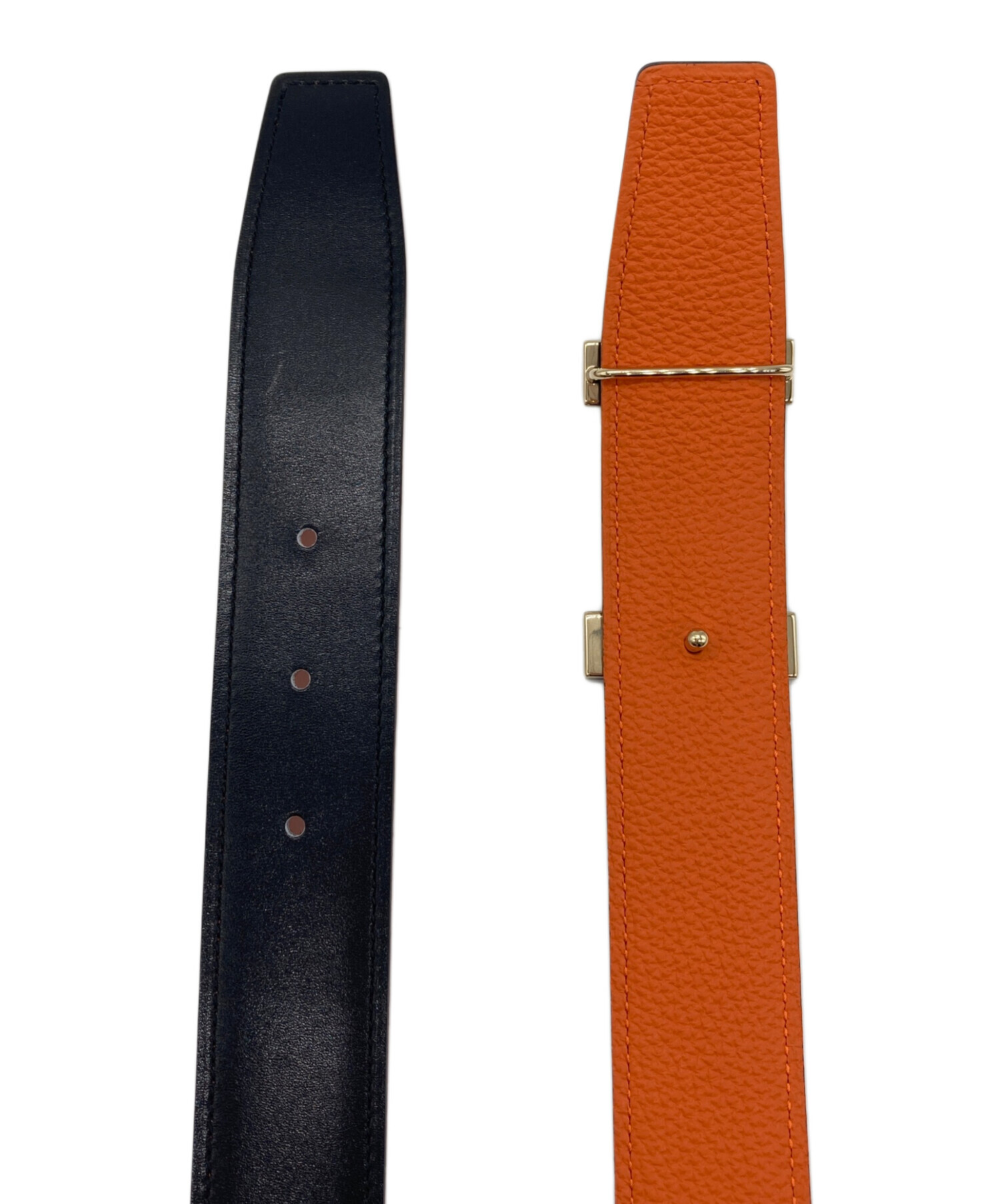 HERMES  エルメス/サッシュベルト/Aランク/37【中古】 中古・古着通販】HERMES (エルメス) レザーベルト ブラック サイズ