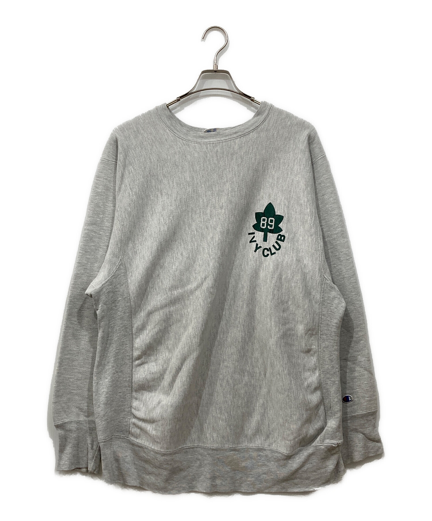 CHAMPION チャンピオン スウェット M グレー 【古着】【中古】【送料無料】 中古・古着通販】Champion (チャンピオン) スウェット グレー×ブラック