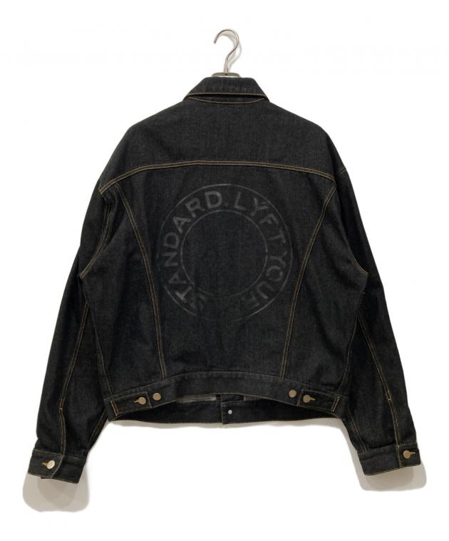 中古・古着通販】Lyft (リフト) BACK EMBLEM DENIM JACKET ブラック